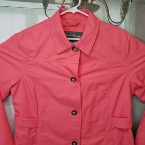 Eddie Bauer rain coat XL peach/pink